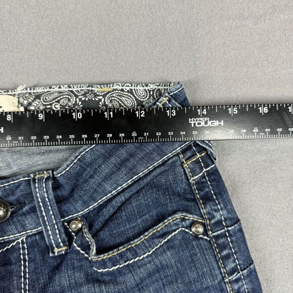 Ariat Real Denim Jeans Women 27S (28x33) Straight Leg AW2173A Low Rise Embroider - Picture 10 of 10